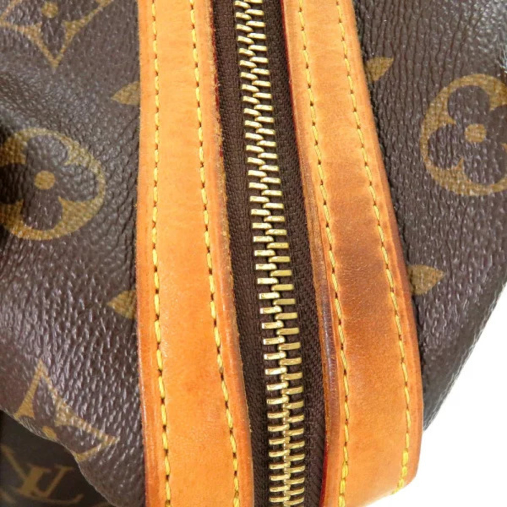 Louis Vuitton Brown Monogram Leather Bag LV Canvas Stresa Tote - Picture 4 of 6